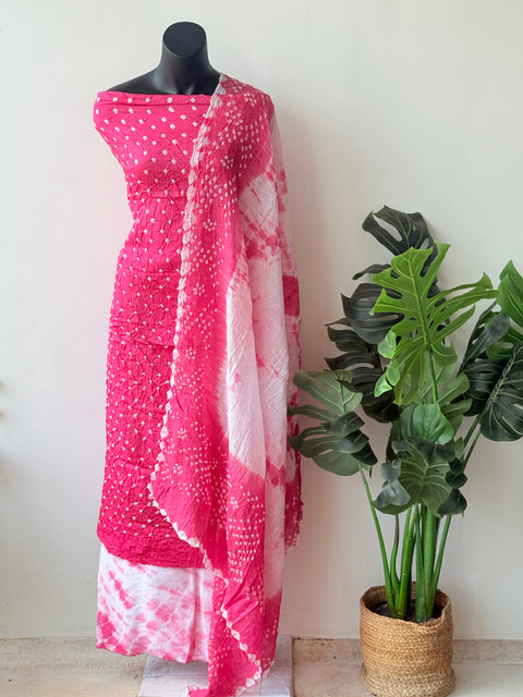 Bandhej cotton salwar material