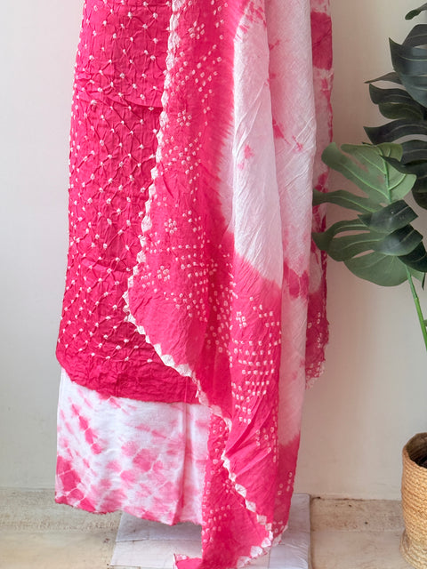 Bandhej cotton salwar material