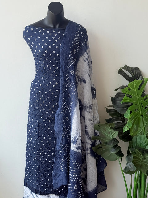 Bandhej cotton salwar material