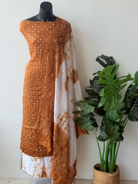 Bandhej cotton salwar material