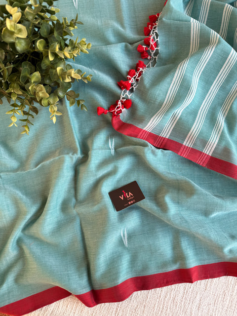 Bhutta weaving mul cotton saree