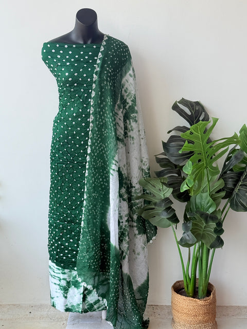 Bandhej cotton salwar material