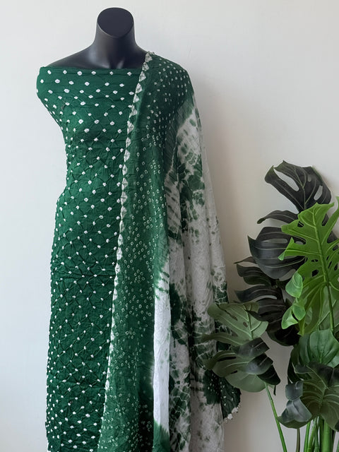 Bandhej cotton salwar material