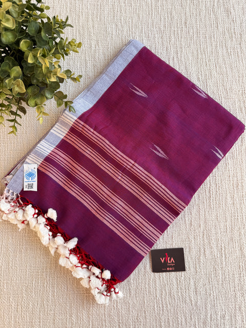 Bhutta weaving mul cotton saree
