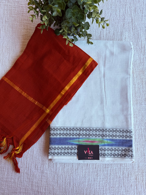 Jacquard Katki border suit sets