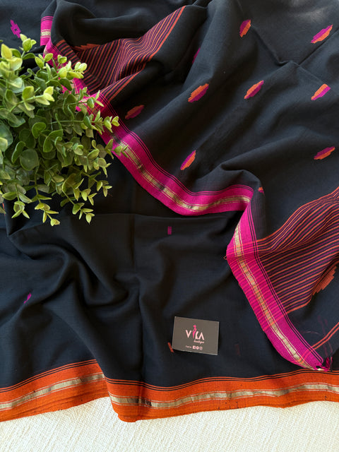 Parwa Bhutti mul cotton saree