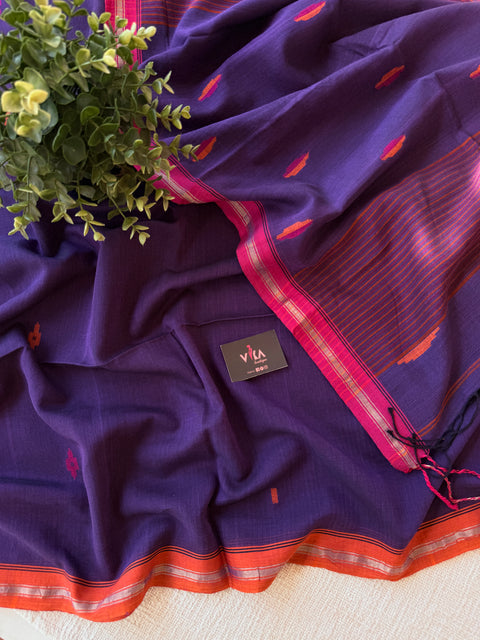 Parwa Bhutti mul cotton saree