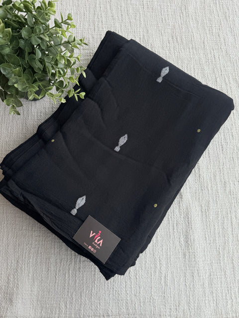 Black Fish pure Jamdhani fabric