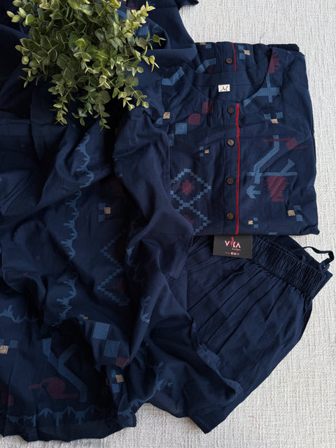 Pure handloom cotton suit set