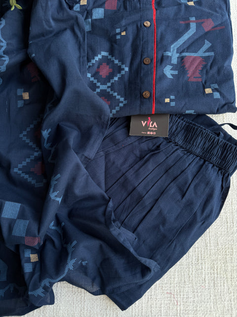 Pure handloom cotton suit set