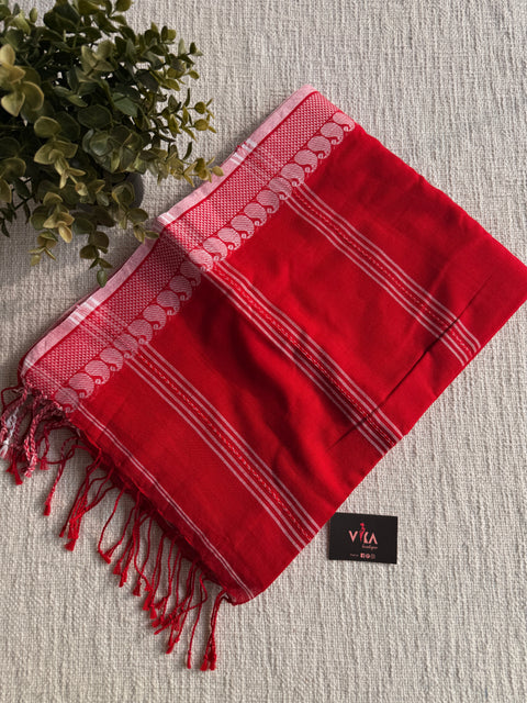 Weaving border cotton kolka naksha saree