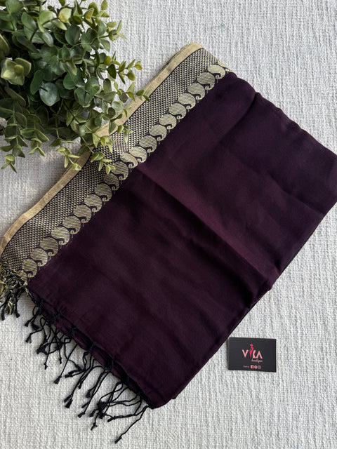 Weaving border cotton kolka naksha saree