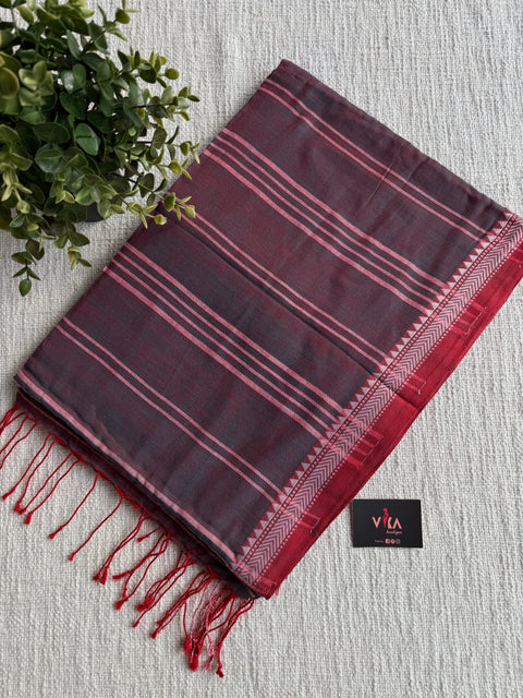 Mangalgiri border cotton saree