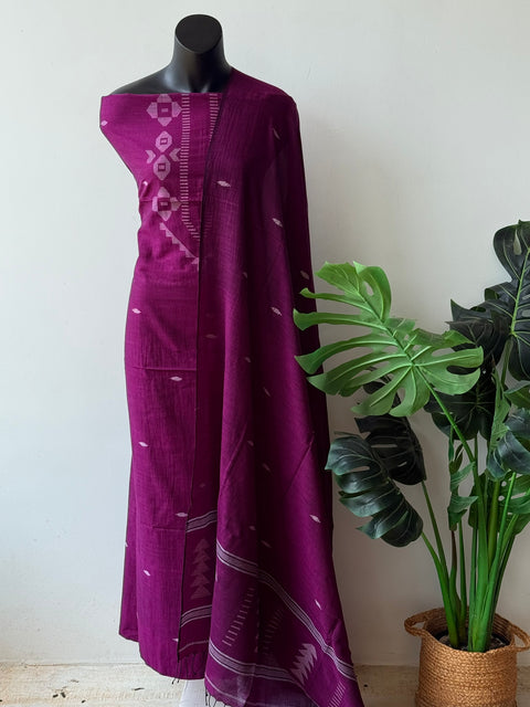 Jamdhani top and dupatta