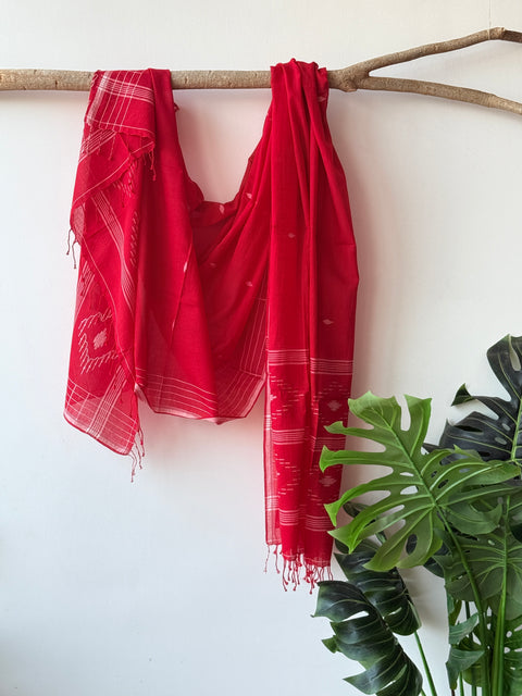 Jamdani Handloom Cotton dupatta