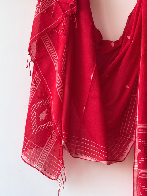 Jamdani Handloom Cotton dupatta