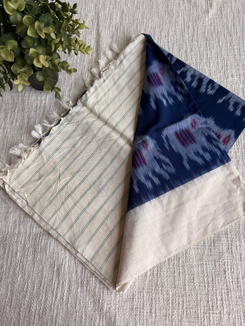 Ikat cotton dupatta