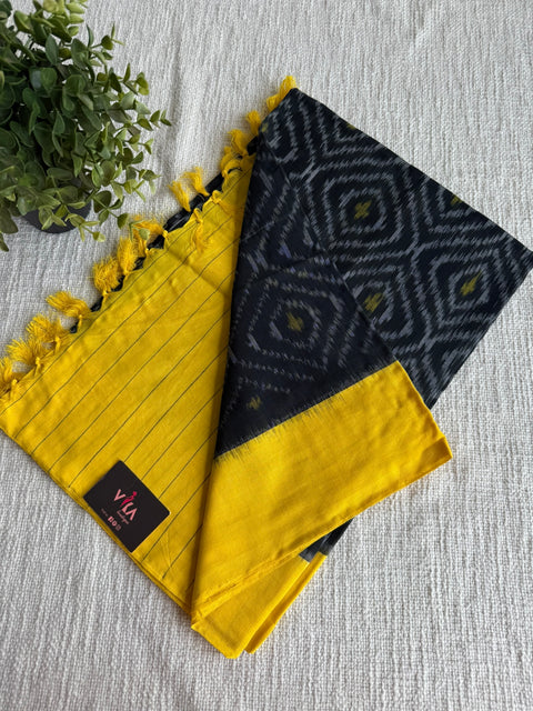 Ikat cotton dupatta