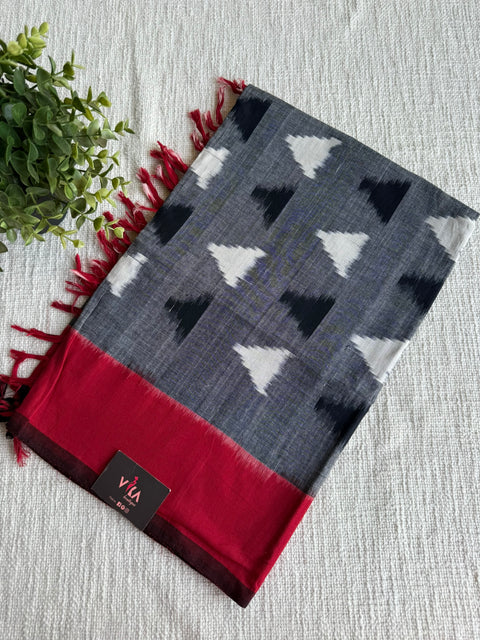 Ikat cotton dupatta