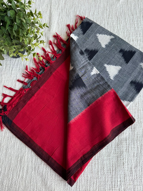 Ikat cotton dupatta