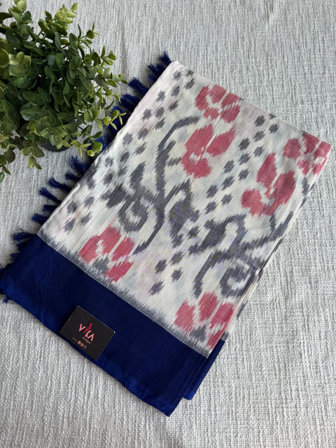 Ikat cotton dupatta