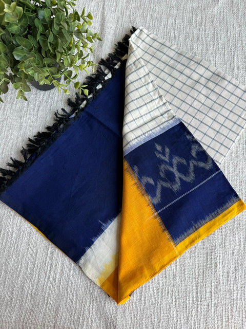 Ikat cotton dupatta