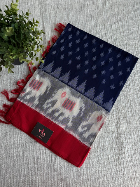 Ikat cotton dupatta