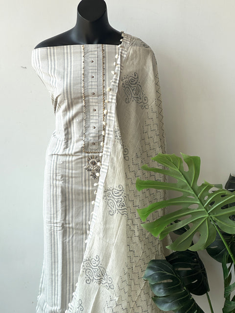 Handloom cotton salwar material