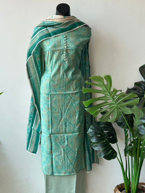 Printed modal silk suit material