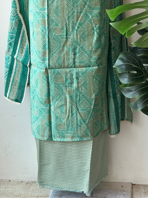 Printed modal silk suit material