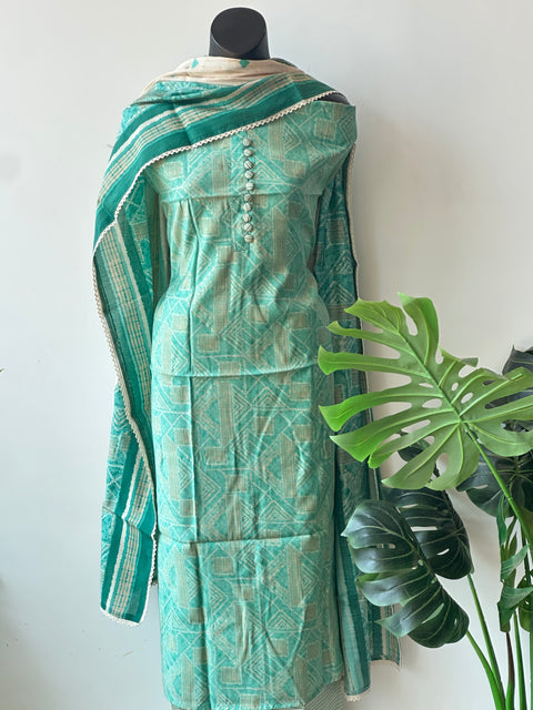 Printed modal silk suit material