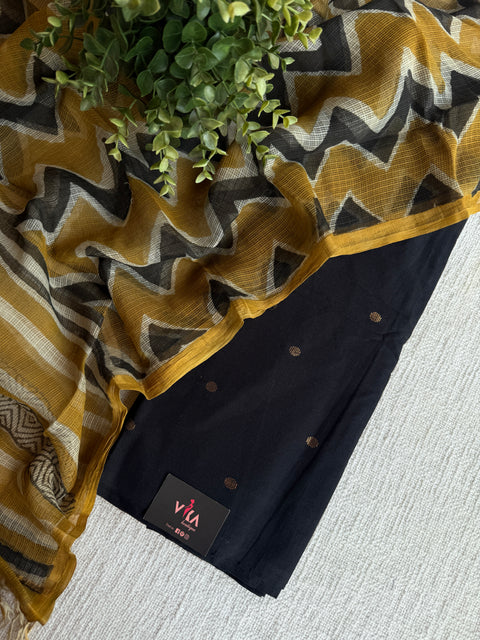 Handloom suit set with kota dupatta