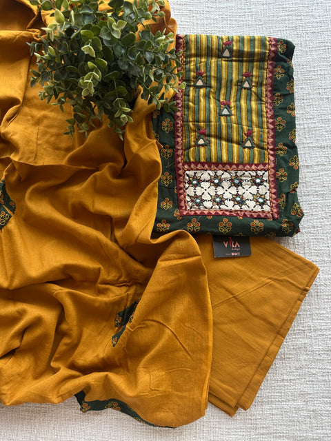 Printed soft cotton salwar material