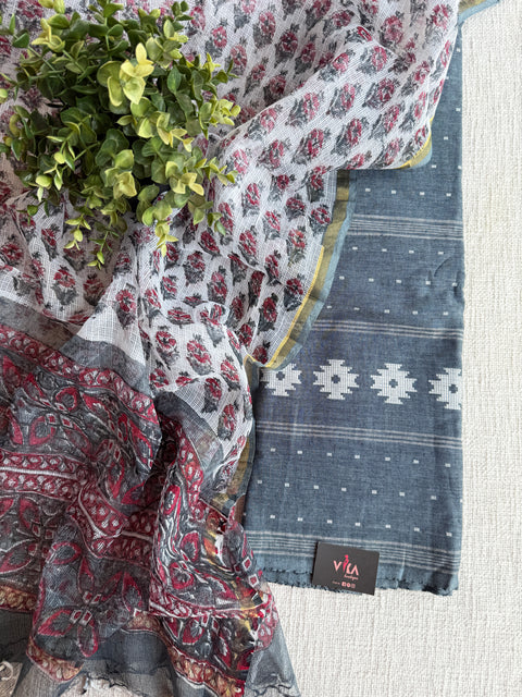 Cotton suit set with kota dupatta