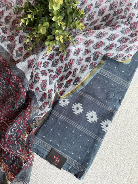 Cotton suit set with kota dupatta