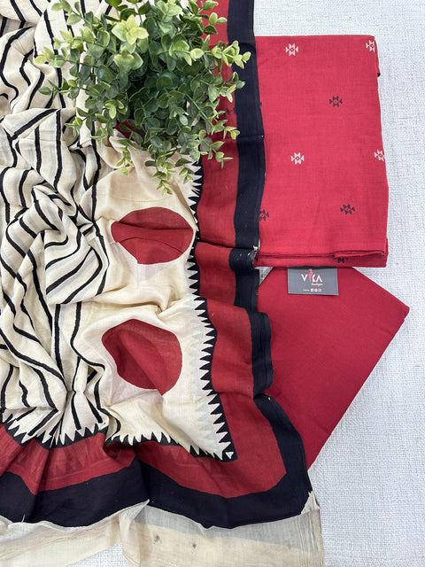 Weaving bhutta cotton salwar material