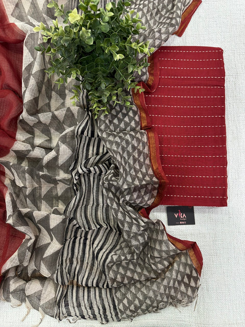 Handloom cotton salwar material