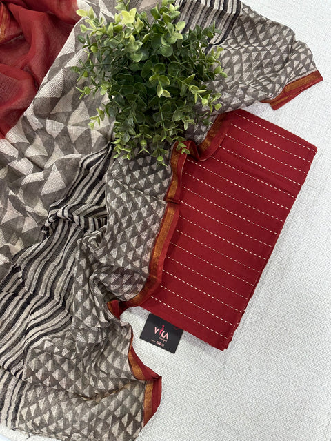 Handloom cotton salwar material