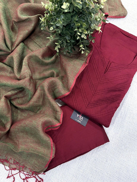 Plain silk cotton salwar material