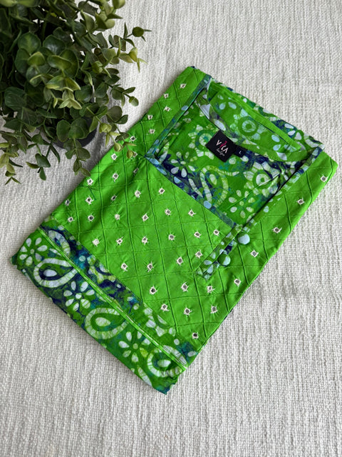 L size Batik printed cotton nighty