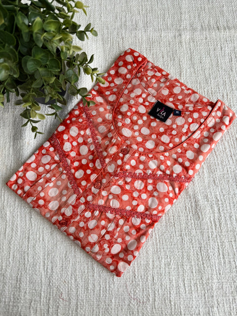 XL size Batik printed cotton nighty
