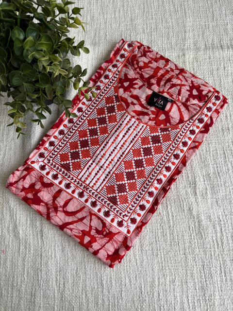 XL size Batik printed cotton nighty