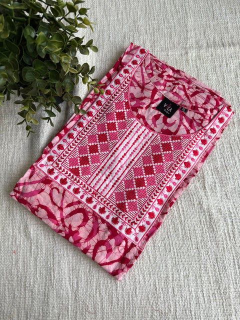 XL size Batik printed cotton nighty
