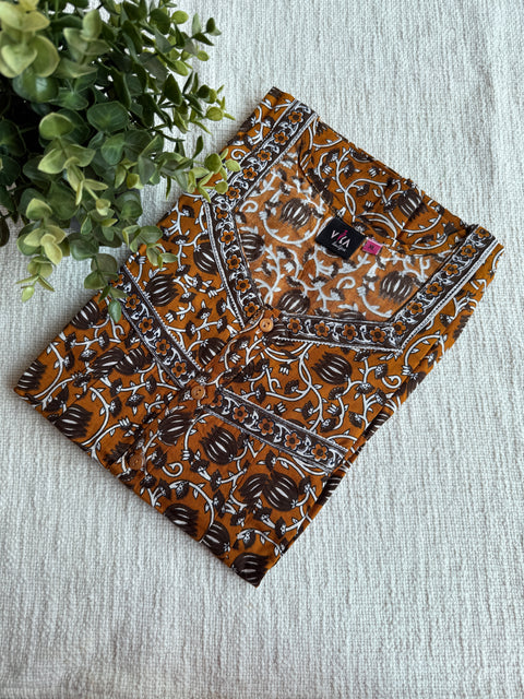 XL size printed cotton nighty