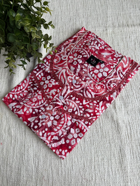 XL size Batik printed cotton nighty