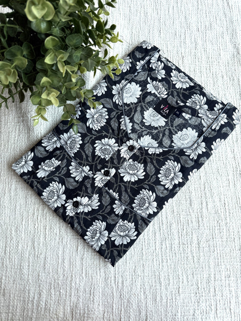 XL size printed cotton nighty