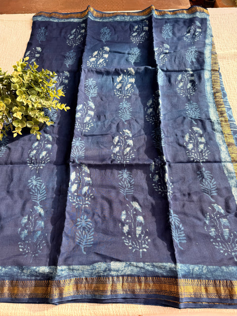 Maheswari border chanderi saree