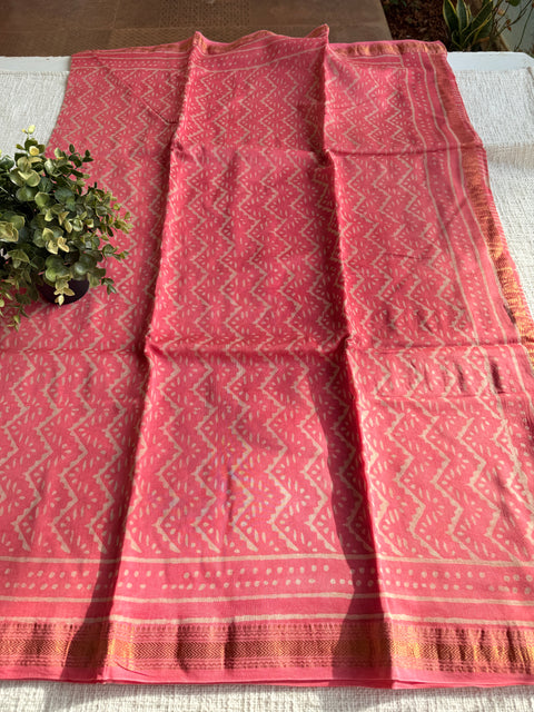 Maheswari border chanderi saree