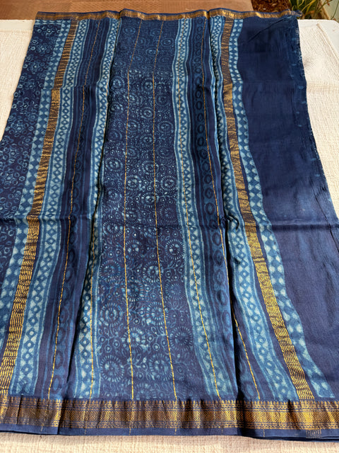 Maheswari border chanderi saree