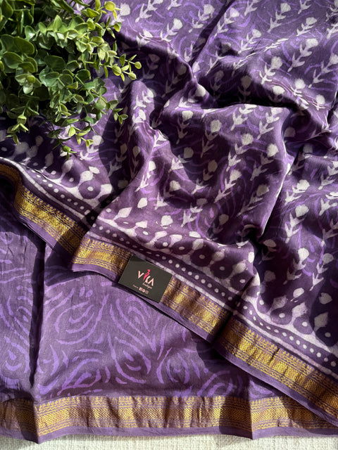 Maheswari border chanderi saree